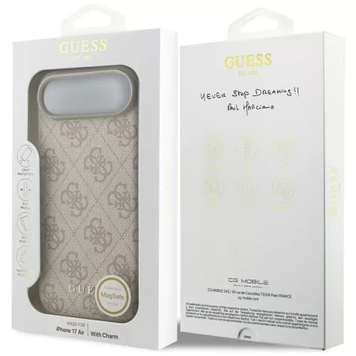 Guess - Hardcase 4G Charm Cradle MagSafe (GUHMP17MGF4GCP) - iPhone 17 Air - Pink