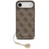 Guess - Keménytok 4G Díszítős Tartó MagSafe (GUHMP17MGF4GCW) - iPhone 17 Air - Barna