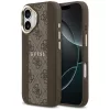 Guess - Keménytok 4G Csíkos MagSafe (GUHMP17SPG4SEMCW) - iPhone 17 - Barna