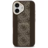 Guess - Keménytok 4G Csíkos MagSafe (GUHMP17SPG4SEMCW) - iPhone 17 - Barna