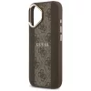 Guess - Keménytok 4G Csíkos MagSafe (GUHMP17SPG4SEMCW) - iPhone 17 - Barna