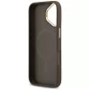 Guess - Keménytok 4G Csíkos MagSafe (GUHMP17SPG4SEMCW) - iPhone 17 - Barna