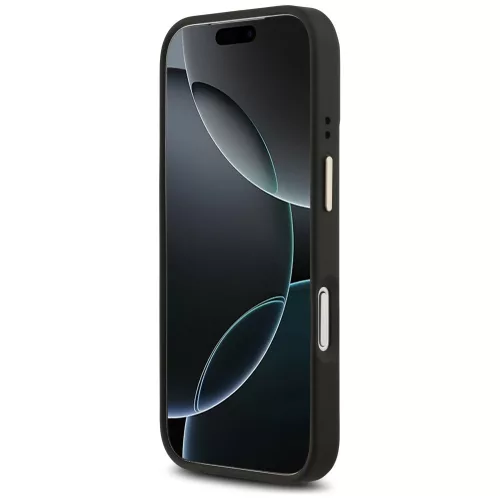 Guess - Keménytok 4G Csíkos MagSafe (GUHMP17LPG4SEMCK) - iPhone 17 Pro - Fekete