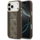 Guess - Keménytok 4G Csíkos MagSafe (GUHMP17LPG4SEMCW) - iPhone 17 Pro - Barna