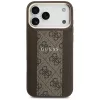 Guess - Keménytok 4G Csíkos MagSafe (GUHMP17LPG4SEMCW) - iPhone 17 Pro - Barna