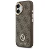 Guess - Keménytok 4G Strassz Logó MagSafe (GUHMP17SP4GRMDEW) - iPhone 17 - Barna