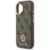 Guess - Keménytok 4G Strassz Logó MagSafe (GUHMP17SP4GRMDEW) - iPhone 17 - Barna