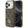 Guess - Keménytok 4G Strassz Logó MagSafe (GUHMP17LP4GRMDEW) - iPhone 17 Pro - Barna