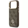 Guess - Keménytok 4G Strassz Logó MagSafe (GUHMP17LP4GRMDEW) - iPhone 17 Pro - Barna