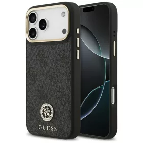  Guess - Keménytok 4G Strassz Logó MagSafe (GUHMP17XP4GRMDEK) - iPhone 17 Pro Max - Fekete