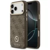 Guess - Keménytok 4G Strassz Logó MagSafe (GUHMP17XP4GRMDEW) - iPhone 17 Pro Max - Barna