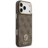 Guess - Keménytok 4G Strassz Logó MagSafe (GUHMP17XP4GRMDEW) - iPhone 17 Pro Max - Barna