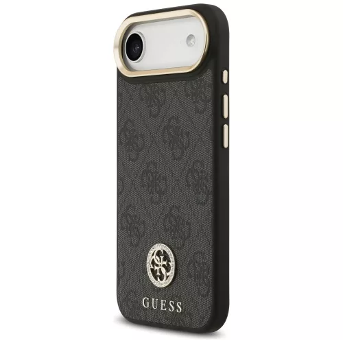 Guess - Keménytok 4G Strassz Logó MagSafe (GUHMP17MP4GRMDEK) - iPhone 17 Air - Fekete