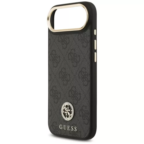 Guess - Keménytok 4G Strassz Logó MagSafe (GUHMP17MP4GRMDEK) - iPhone 17 Air - Fekete