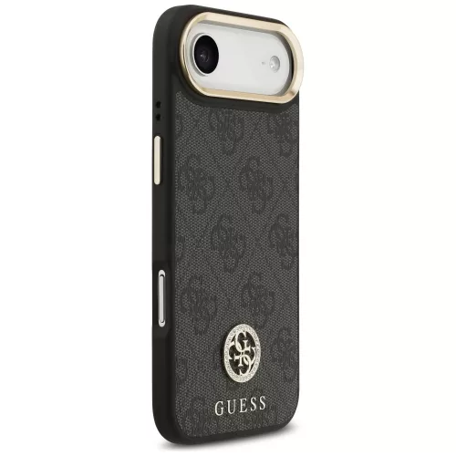 Guess - Keménytok 4G Strassz Logó MagSafe (GUHMP17MP4GRMDEK) - iPhone 17 Air - Fekete