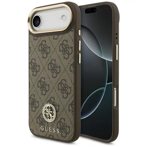 Guess - 4G Strassz Logó MagSafe (GUHMP17MP4GRMDEW) - iPhone 17 Air - Barna