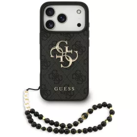   Guess - Hardcase 4G Classic Logo with Strap (GUHCP17LP4GMGSK) - iPhone 17 Pro - Black