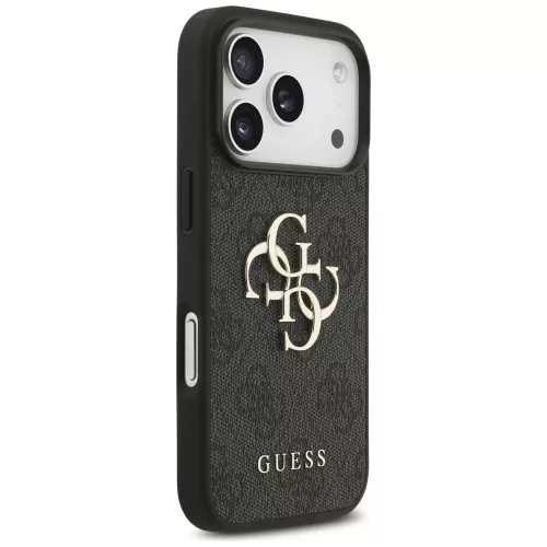 Guess - Hardcase 4G Classic Logo with Strap (GUHCP17LP4GMGSK) - iPhone 17 Pro - Black