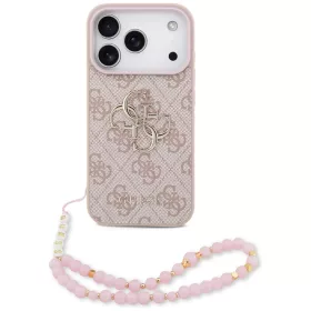   Guess - Keménytok 4G Klasszikus Logó Pánttal (GUHCP17LP4GMGSP) - iPhone 17 Pro - Rózsaszín