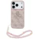 Guess - Keménytok 4G Klasszikus Logó Pánttal (GUHCP17LP4GMGSP) - iPhone 17 Pro - Rózsaszín
