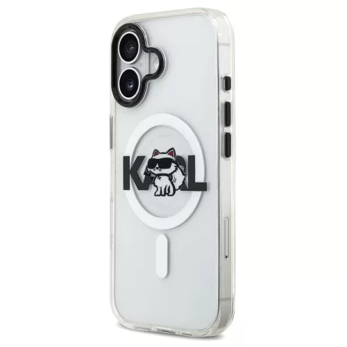 Karl Lagerfeld - IML Choupette Sketch Logo MagSafe (KLHMP17SHGCHGKBT) - iPhone 17 - Clear