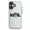 Karl Lagerfeld - IML Choupette Sketch Logo MagSafe (KLHMP17SHGCHGKBT) - iPhone 17 - Clear