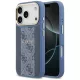 Guess - Keménytok 4G Csíkos MagSafe (GUHMP17LPG4SEMCB) - iPhone 17 Pro - Kék