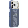 Guess - Keménytok 4G Csíkos MagSafe (GUHMP17LPG4SEMCB) - iPhone 17 Pro - Kék