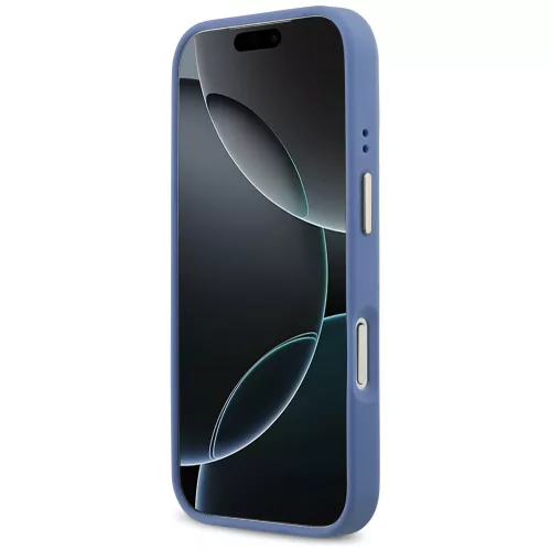 Guess - Keménytok 4G Csíkos MagSafe (GUHMP17LPG4SEMCB) - iPhone 17 Pro - Kék