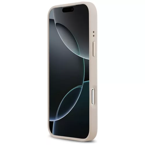 Guess - Keménytok 4G Csíkos MagSafe (GUHMP17XPG4SEMCP) - iPhone 17 Pro Max - Rózsaszín