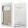 Guess - Keménytok 4G Csíkos MagSafe (GUHMP17XPG4SEMCP) - iPhone 17 Pro Max - Rózsaszín