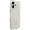 Guess - IML Virágos Gyöngypánttal MagSafe (GUHMP17SHCPOFPH) - iPhone 17 - Fehér