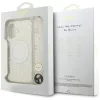 Guess - IML Virágos Gyöngypánttal MagSafe (GUHMP17SHCPOFPH) - iPhone 17 - Fehér