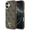 Guess - Keménytok 4G Háromszög Logó MagSafe (GUHMP17SP4GTDGMW) - iPhone 17 - Barna