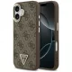 Guess - Keménytok 4G Háromszög Logó MagSafe (GUHMP17SP4GTDGMW) - iPhone 17 - Barna