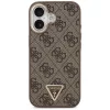 Guess - Keménytok 4G Háromszög Logó MagSafe (GUHMP17SP4GTDGMW) - iPhone 17 - Barna