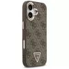 Guess - Keménytok 4G Háromszög Logó MagSafe (GUHMP17SP4GTDGMW) - iPhone 17 - Barna