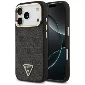   Guess - Keménytok 4G Háromszög Logó MagSafe (GUHMP17LP4GTDGMK) - iPhone 17 Pro - Fekete