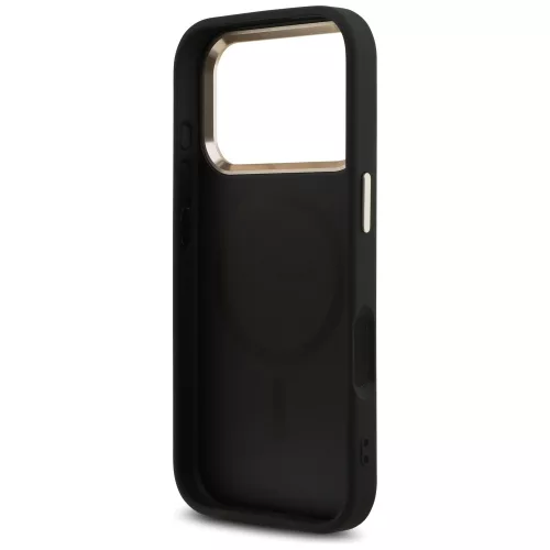 Guess - Keménytok 4G Háromszög Logó MagSafe (GUHMP17LP4GTDGMK) - iPhone 17 Pro - Fekete