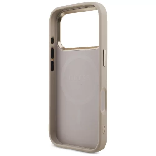 Guess - Keménytok 4G Háromszög Logó MagSafe (GUHMP17LP4GTDGMP) - iPhone 17 Pro - Rózsaszín