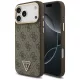 Guess - Keménytok 4G Háromszög Logó MagSafe (GUHMP17LP4GTDGMW) - iPhone 17 Pro - Barna