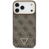 Guess - Keménytok 4G Háromszög Logó MagSafe (GUHMP17LP4GTDGMW) - iPhone 17 Pro - Barna