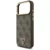 Guess - Keménytok 4G Háromszög Logó MagSafe (GUHMP17XP4GTDGMW) - iPhone 17 Pro Max - Barna