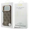 Guess - Keménytok 4G Háromszög Logó MagSafe (GUHMP17XP4GTDGMW) - iPhone 17 Pro Max - Barna