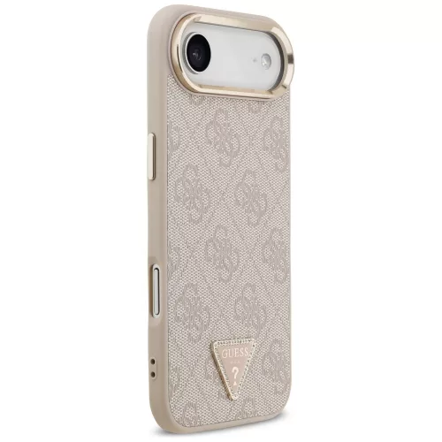 Guess - Keménytok 4G Háromszög Logó MagSafe (GUHMP17MP4GTDGMP) - iPhone 17 Air - Rózsaszín