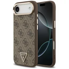   Guess - Keménytok 4G Háromszög Logó (GUHMP17MP4GTDGMW) - iPhone 17 Air - Barna