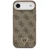 Guess - Keménytok 4G Háromszög Logó (GUHMP17MP4GTDGMW) - iPhone 17 Air - Barna