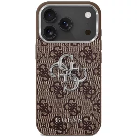   Guess - Keménytok Nagy 4G Klasszikus Logó (GUHCP17SP4G4SMCW) - iPhone 17 - Barna