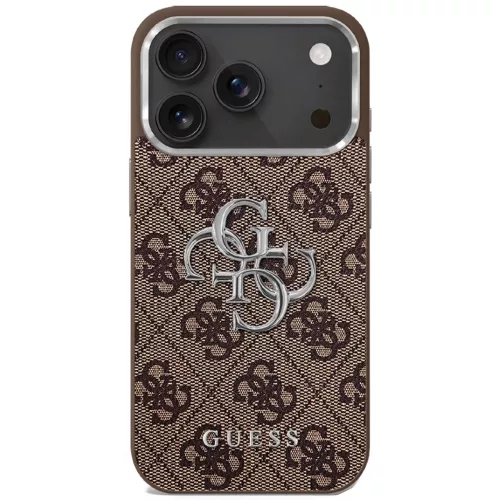 Guess - Keménytok Nagy 4G Klasszikus Logó (GUHCP17SP4G4SMCW) - iPhone 17 - Barna