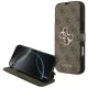 Guess - Kinyitható 4G Fém Logó (GUBKP17X4GMGBR) - iPhone 17 Pro Max - Barna